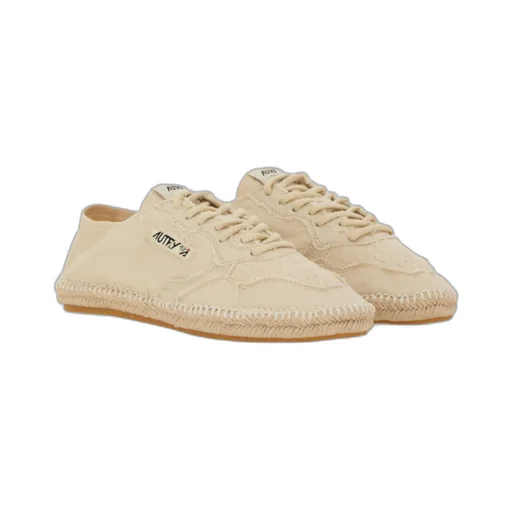Lace-Up Jute Low-Top Sneakers