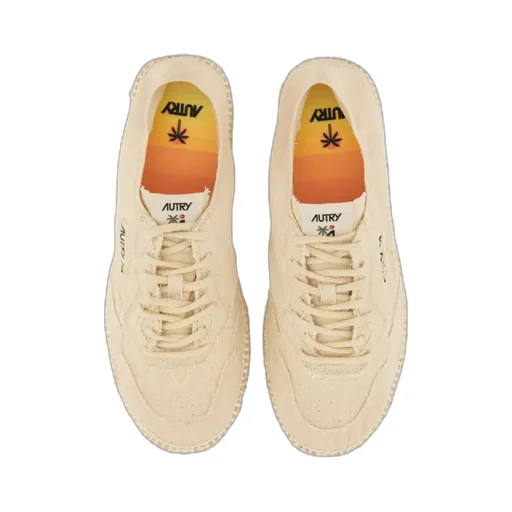 Lace-Up Jute Low-Top Sneakers