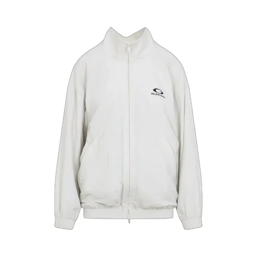Logo Embroidered Zip-Up Jacket