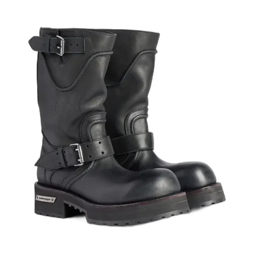 Venom Buckle Detailed Boots