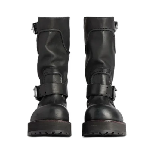 Venom Buckle Detailed Boots