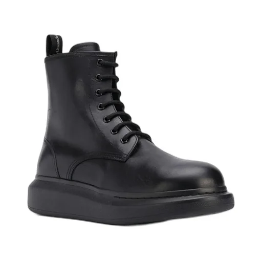 Round Toe Lace-Up Ankle Boots