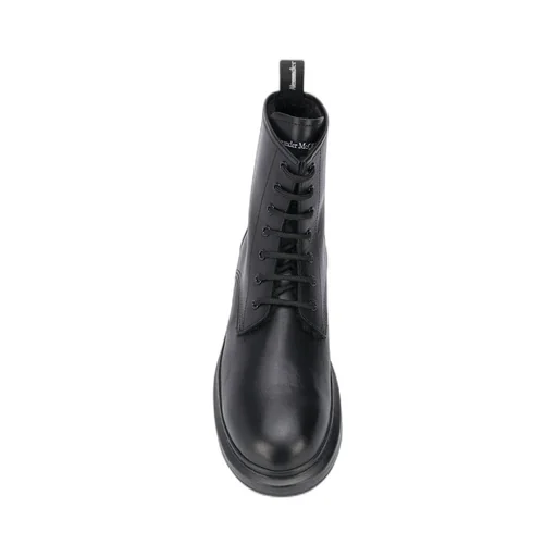 Round Toe Lace-Up Ankle Boots
