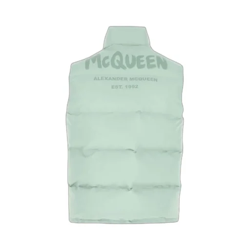 Logo Print Padded Gilet