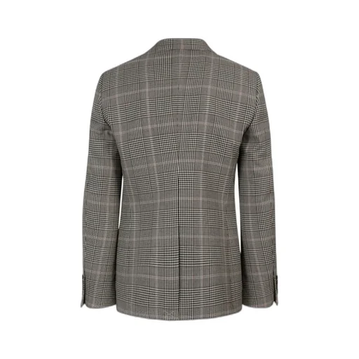 Checked Single-Breasted Blazer