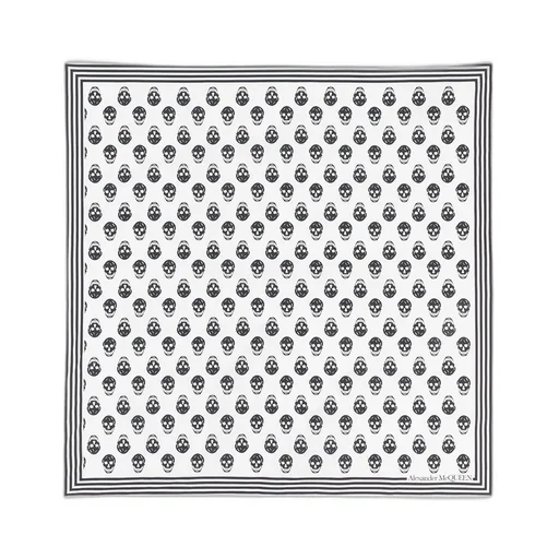 Skull Print Cotton Scarf