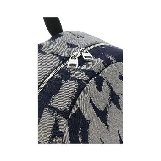 Logo Printed Zippered Backpack