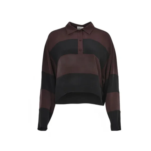 Crepe De Chine Polo Shirt