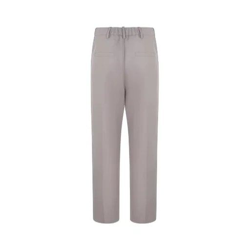 Pressed-Crease Straight Leg Trousers