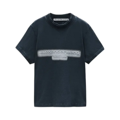 Reflective Halo Print Logo T-Shirt