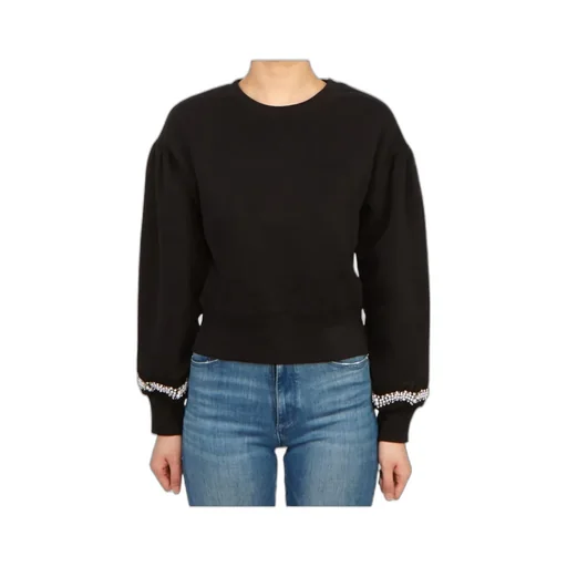 Long-Sleeved Ribbed Sweatshirt