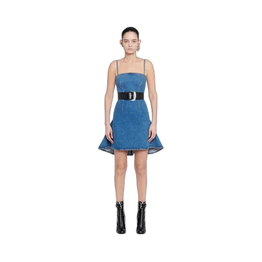 Spaghetti Strap Denim Mini Dress