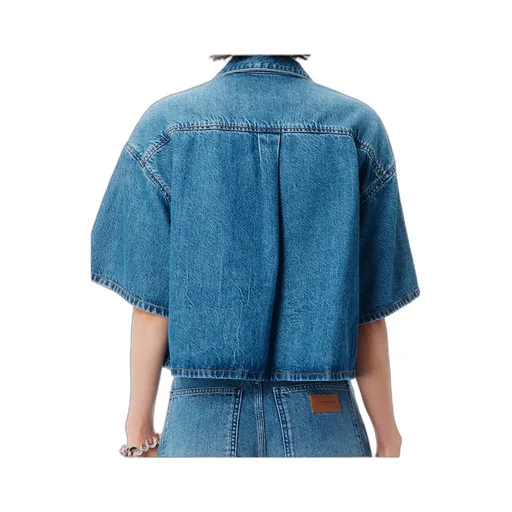 Cropped Denim Shirt