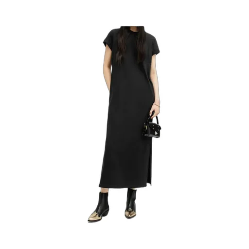 Anna Crew Neck Short Sleeve Maxi Dress