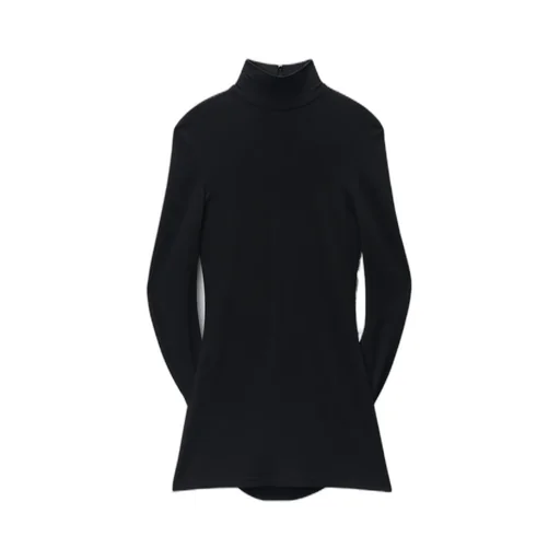 High-Neck Mini Dress