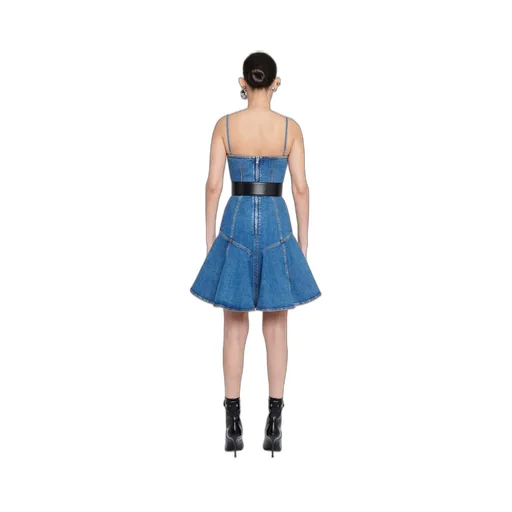 Spaghetti Strap Denim Mini Dress