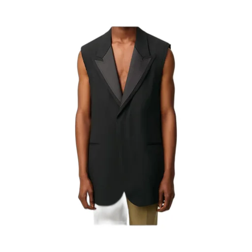 Sleeveless Smoking Jacket