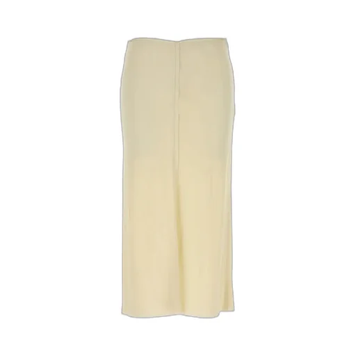 Straight Hem Midi Skirt