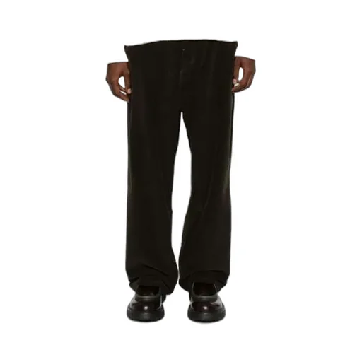 Corduroy Logo Patch Straight-Leg Trousers