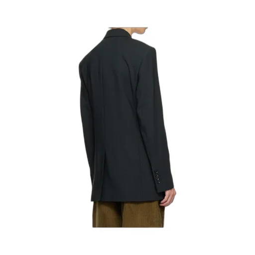 Wool Double-Breasted Suit Jacket