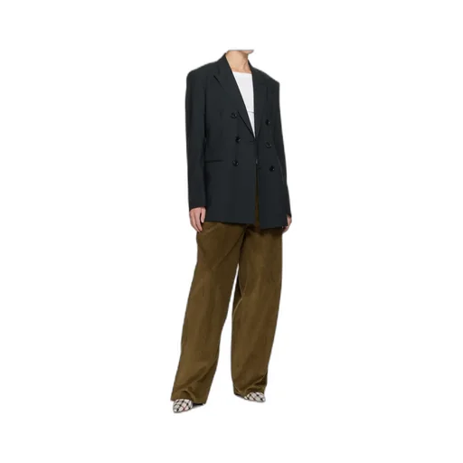 Wool Double-Breasted Suit Jacket