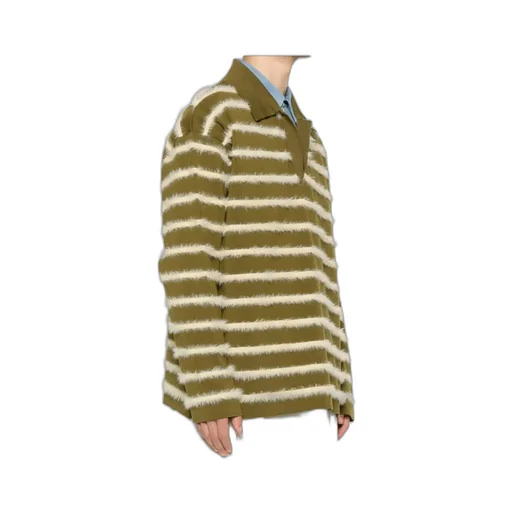 Striped Long-Sleeve Sweater