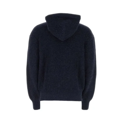 Drawstring Knitted Hoodie