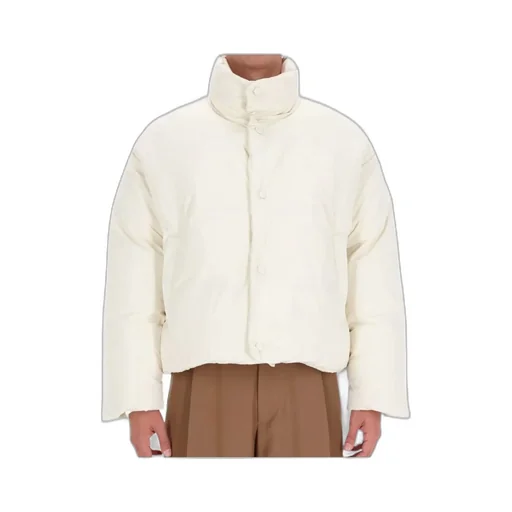 High-Necked Long-Sleeved Cotton Coat
