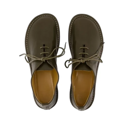 Round Toe Lace-Up Shoes