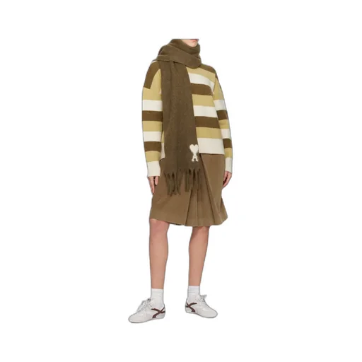 Alpaca Striped Crewneck Sweater