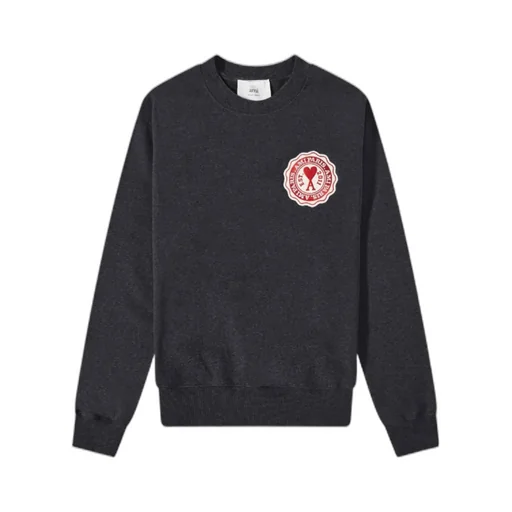 Ami De Coeur Logo Patch Crewneck Sweatshirt