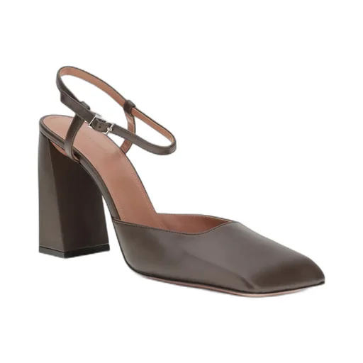 Block Heel Strap Pumps