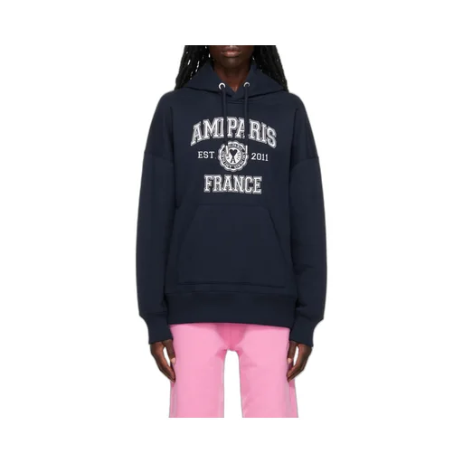 Logo-Printed Long-Sleeved Drawstring Hoodie