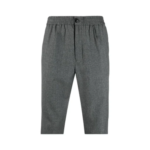 Elasticated Waist Cropped Trousers