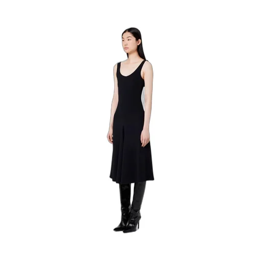 Sleeveless Flared Midi Dress