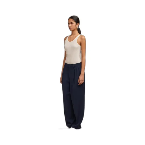Pocket Wool Casual Pants