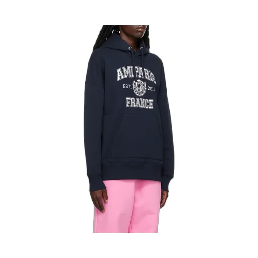 Logo-Printed Long-Sleeved Drawstring Hoodie
