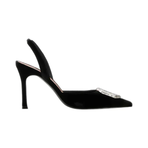 Pointed-Toe Slingback Heels