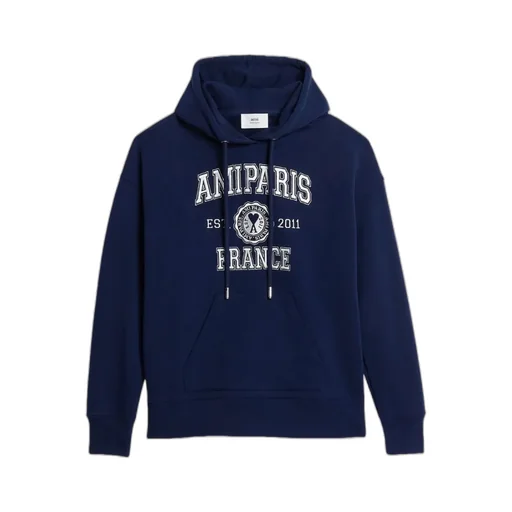 Logo-Printed Long-Sleeved Drawstring Hoodie