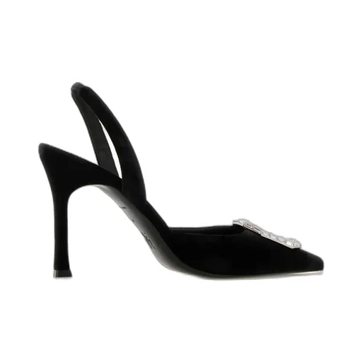 Pointed-Toe Slingback Heels