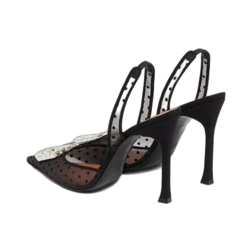Camellia Sling Satin Pumps
