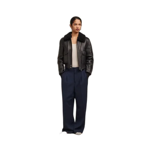 Pocket Wool Casual Pants