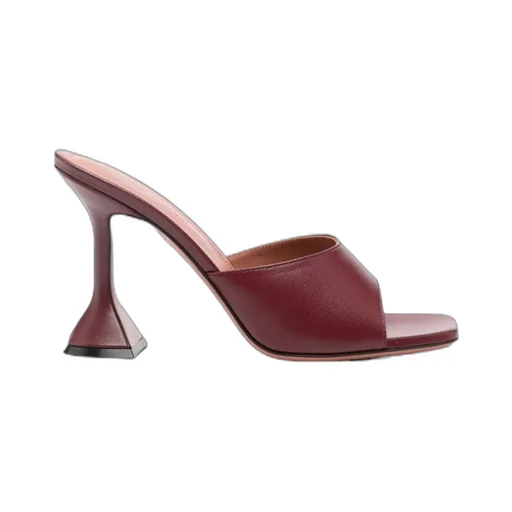Square-Toe High-Heeled Sandals