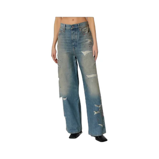 Bones Studded Distressed Jeans
