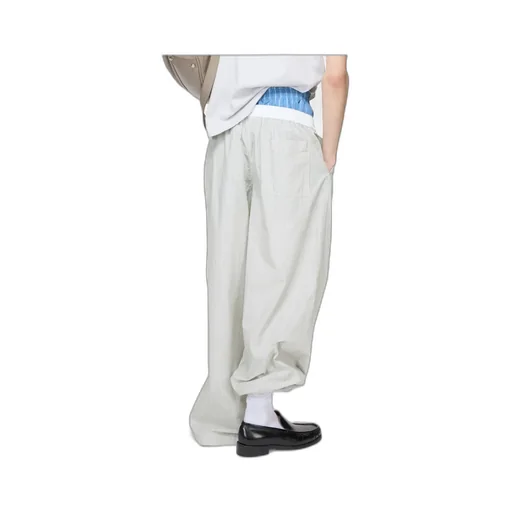 Striped Cotton Trousers