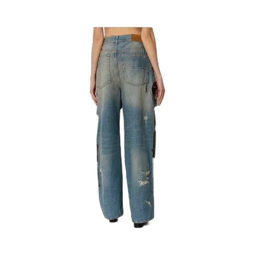 Bones Studded Distressed Jeans