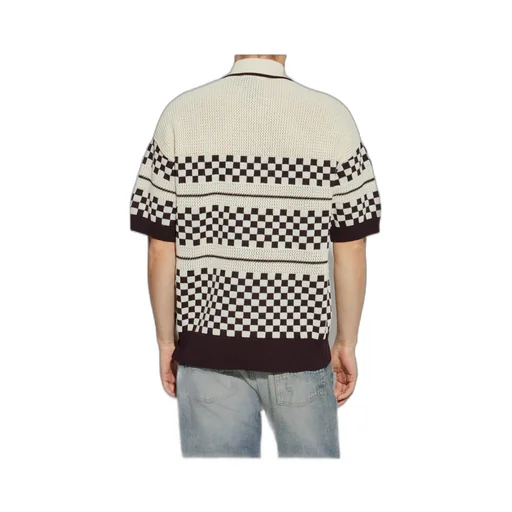 Chequered Short Sleeved Knitted Shirt