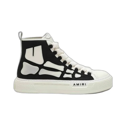 Round-Toe High-Top Sneakers