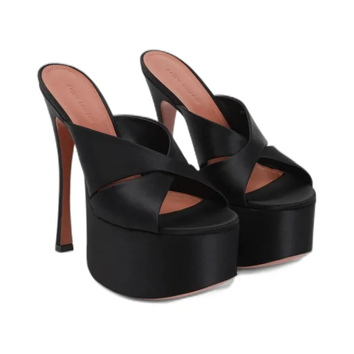 Round Toe High Heel Sandals