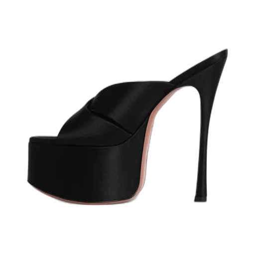 Round Toe High Heel Sandals